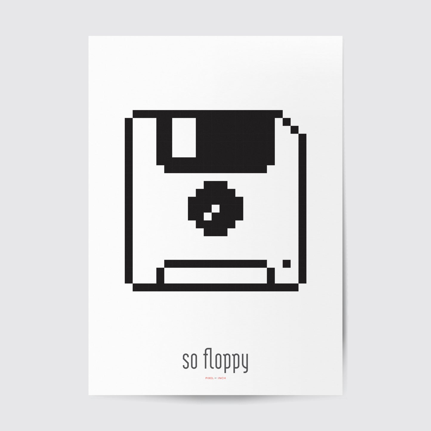 So Floppy Retro Art Print | Floppy Disc