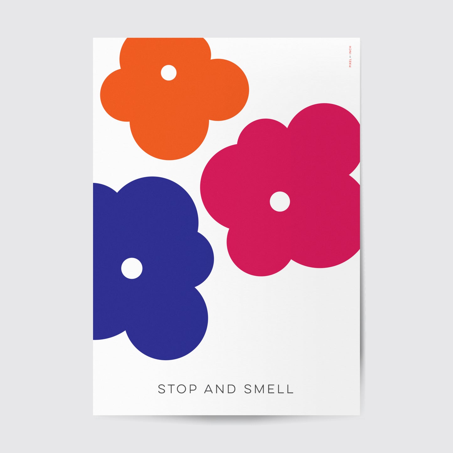 Abstract Modern Colorful Flower Print