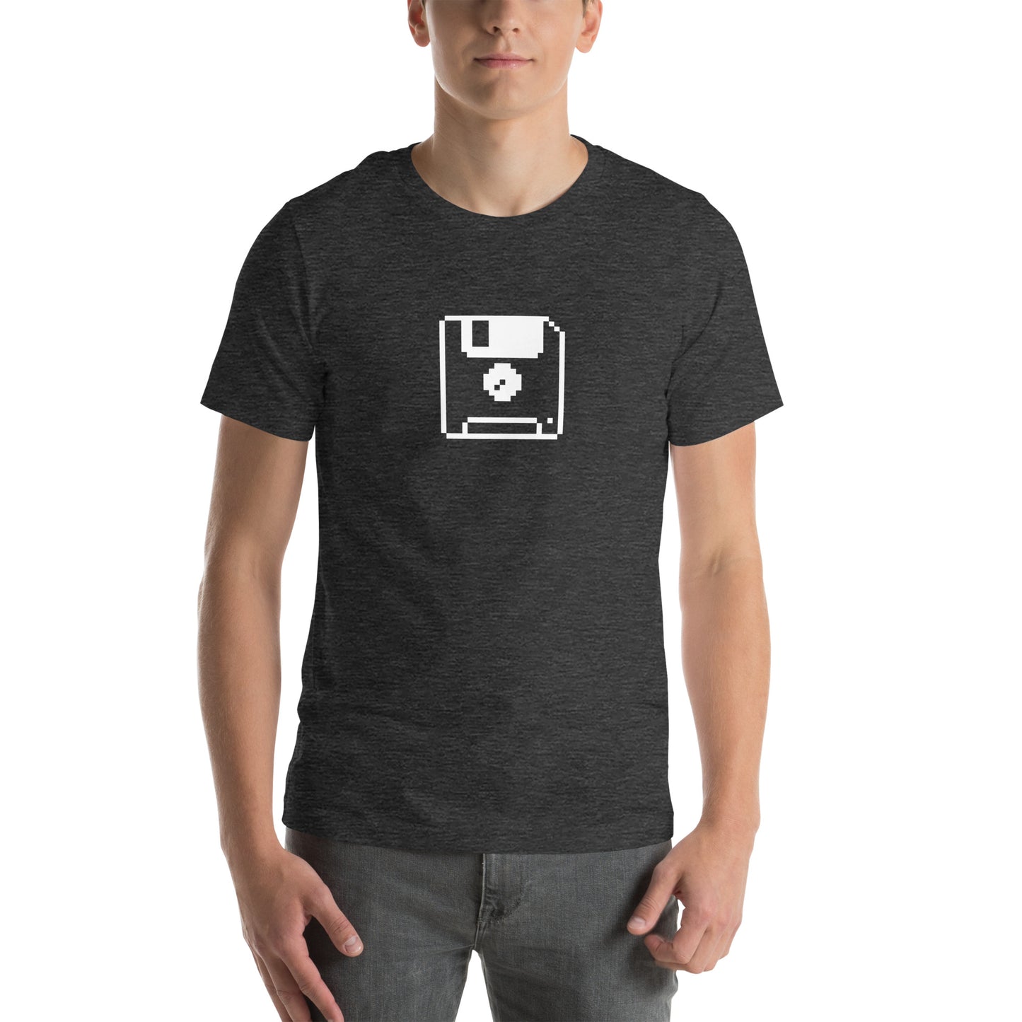 Retro Floppy Disc (White) Unisex t-shirt Unisex t-shirt