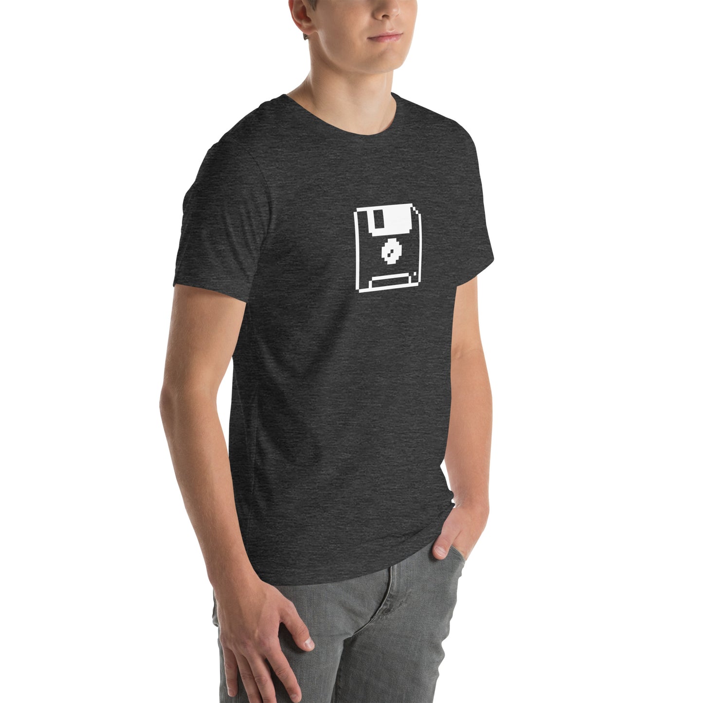 Retro Floppy Disc (White) Unisex t-shirt Unisex t-shirt