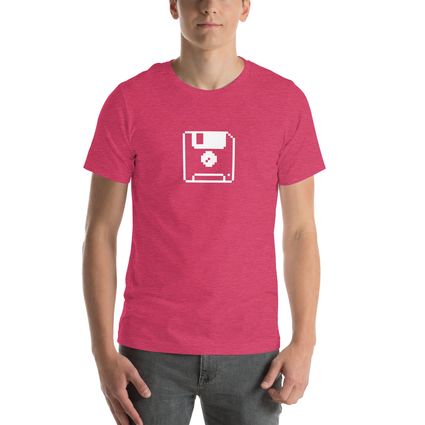 Retro Floppy Disc (White) Unisex t-shirt Unisex t-shirt